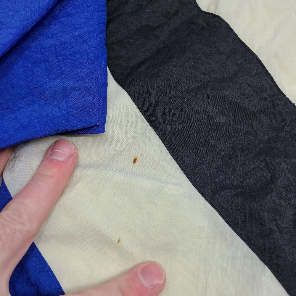 Reebok Blue Black White Windbreaker Jacket - Picture 13 of 13